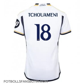 Real Madrid Aurelien Tchouameni #18 Replika Hemmatröja 2023-24 Kortärmad